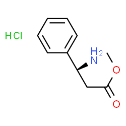 ChemSpider 2D Image | Methyl (S)-3-phenyl-β-alaninate HCl | C10H14ClNO2