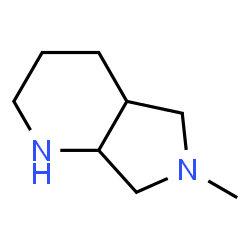 ChemSpider 2D Image | 6-Methyloctahydro-1H-pyrrolo[3,4-b]pyridine | C8H16N2