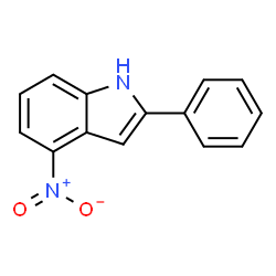 ChemSpider 2D Image | 4-Nitro-2-phenyl-1H-indole | C14H10N2O2
