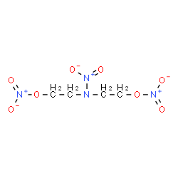 ChemSpider 2D Image | Diethanolnitramine dinitrate | C4H8N4O8