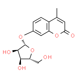 ChemSpider 2D Image | 4-Methylumbelliferyl b-D-ribofuranoside | C15H16O7