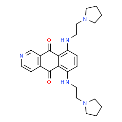 ChemSpider 2D Image | 6,9-Bis{[2-(1-pyrrolidinyl)ethyl]amino}benzo[g]isoquinoline-5,10-dione | C25H31N5O2