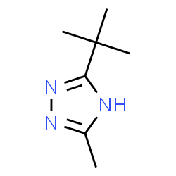 ChemSpider 2D Image | 3-Methyl-5-(2-methyl-2-propanyl)-1H-1,2,4-triazole | C7H13N3