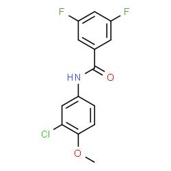 ChemSpider 2D Image | N-(3-Chloro-4-methoxyphenyl)-3,5-difluorobenzamide | C14H10ClF2NO2