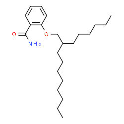 ChemSpider 2D Image | 2-[(2-Hexyldecyl)oxy]benzamide | C23H39NO2