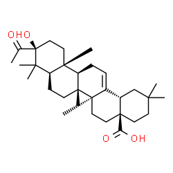ChemSpider 2D Image | (3beta)-3-Acetyl-3-hydroxyolean-12-en-28-oic acid | C32H50O4
