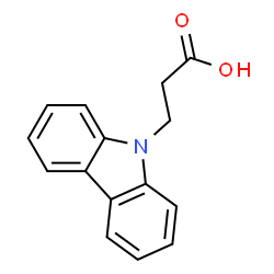 ChemSpider 2D Image | 9-Carbazolepropionic acid | C15H13NO2