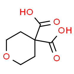 ChemSpider 2D Image | Tetrahydro-4H-pyran-4,4-dicarboxylic acid | C7H10O5