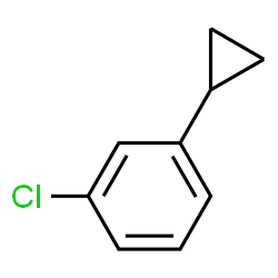 ChemSpider 2D Image | 1-Chloro-3-cyclopropylbenzene | C9H9Cl