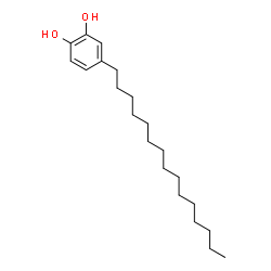 ChemSpider 2D Image | 4-Pentadecyl-1,2-benzenediol | C21H36O2