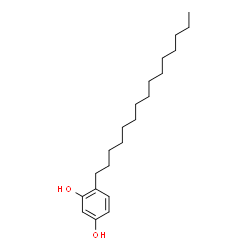 ChemSpider 2D Image | 4-Pentadecyl-1,3-benzenediol | C21H36O2