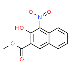 ChemSpider 2D Image | Methyl 3-hydroxy-4-nitro-2-naphthoate | C12H9NO5