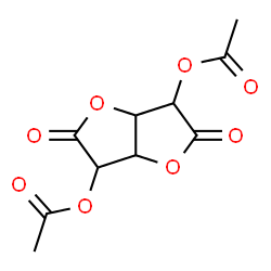 ChemSpider 2D Image | 2,5-Dioxohexahydrofuro[3,2-b]furan-3,6-diyl diacetate | C10H10O8