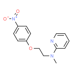 ChemSpider 2D Image | N-Methyl-N-(2-(4-nitrophenoxy)ethyl)pyridin-2-amine | C14H15N3O3