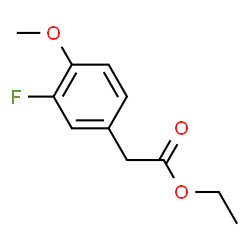 ChemSpider 2D Image | Ethyl (3-fluoro-4-methoxyphenyl)acetate | C11H13FO3