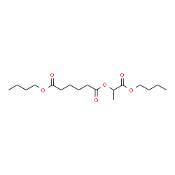 ChemSpider 2D Image | 1-Butoxy-1-oxo-2-propanyl butyl adipate | C17H30O6