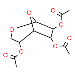 ChemSpider 2D Image | 2,8-Dioxabicyclo[3.2.1]octane-4,6,7-triyl triacetate | C12H16O8