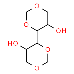 ChemSpider 2D Image | 4,4'-Bi-1,3-dioxane-5,5'-diol | C8H14O6