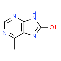 ChemSpider 2D Image | 6-Methyl-9H-purin-8-ol | C6H6N4O