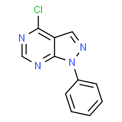 ChemSpider 2D Image | 4-Chloro-1-phenyl-1H-pyrazolo[3,4-d]pyrimidine | C11H7ClN4