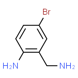ChemSpider 2D Image | 2-(Aminomethyl)-4-bromoaniline | C7H9BrN2