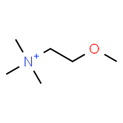 ChemSpider 2D Image | 2-Methoxy-N,N,N-trimethylethanaminium | C6H16NO