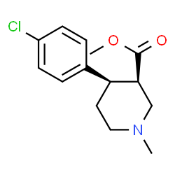 ChemSpider 2D Image | Methyl (3R,4R)-4-(4-chlorophenyl)-1-methyl-3-piperidinecarboxylate | C14H18ClNO2