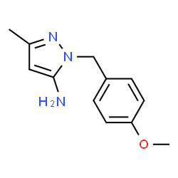 ChemSpider 2D Image | 1-(4-Methoxybenzyl)-3-methyl-1H-pyrazol-5-amine | C12H15N3O