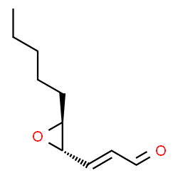 ChemSpider 2D Image | trans-4,5-Epoxy-(E)-2-decenal | C10H16O2