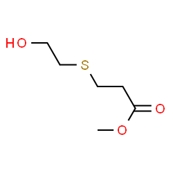 ChemSpider 2D Image | Methyl 3-[(2-hydroxyethyl)sulfanyl]propanoate | C6H12O3S
