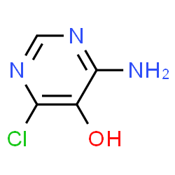 ChemSpider 2D Image | 4-Amino-6-chloro-5-pyrimidinol | C4H4ClN3O