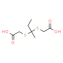 ChemSpider 2D Image | 2,2'-(2,2-Butanediyldisulfanediyl)diacetic acid | C8H14O4S2