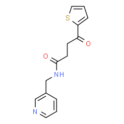 ChemSpider 2D Image | 4-Oxo-N-(3-pyridinylmethyl)-4-(2-thienyl)butanamide | C14H14N2O2S