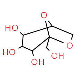 ChemSpider 2D Image | 5-(Hydroxymethyl)-6,8-dioxabicyclo[3.2.1]octane-2,3,4-triol | C7H12O6