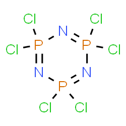 ChemSpider 2D Image | Hexachlorophosphazene | Cl6N3P3