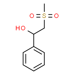 ChemSpider 2D Image | 2-(Methylsulfonyl)-1-phenylethanol | C9H12O3S