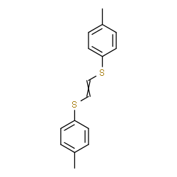 ChemSpider 2D Image | 1,1'-(1,2-Ethenediyldisulfanediyl)bis(4-methylbenzene) | C16H16S2