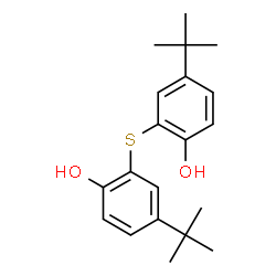 ChemSpider 2D Image | Phenol, 2,2'-thiobis[4-tert-butyl- | C20H26O2S