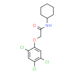 ChemSpider 2D Image | N-Cyclohexyl-2-(2,4,5-trichlorophenoxy)acetamide | C14H16Cl3NO2