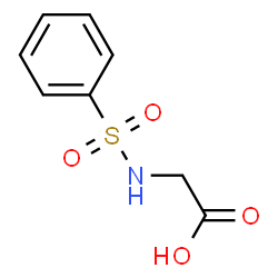 ChemSpider 2D Image | (phenylsulfonyl)glycine | C8H9NO4S