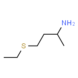 ChemSpider 2D Image | 4-(Ethylsulfanyl)-2-butanamine | C6H15NS