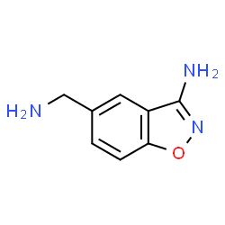 ChemSpider 2D Image | 5-(aminomethyl)-1,2-benzoxazol-3-amine | C8H9N3O
