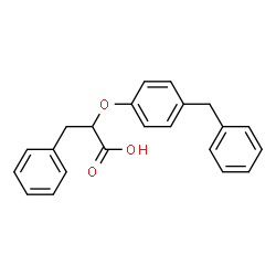 ChemSpider 2D Image | 2-(4-Benzylphenoxy)-3-phenylpropanoic acid | C22H20O3