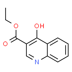 ChemSpider 2D Image | Ethyl 4-hydroxy-3-quinolinecarboxylate | C12H11NO3