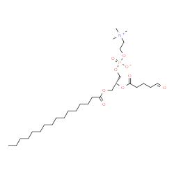 ChemSpider 2D Image | 1-O-palmitoyl-2-O-(5-oxovaleryl)-sn-glycero-3-phosphocholine | C29H56NO9P