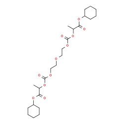 ChemSpider 2D Image | Dicyclohexyl 2,14-dimethyl-4,12-dioxo-3,5,8,11,13-pentaoxapentadecane-1,15-dioate | C24H38O11