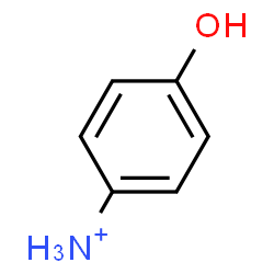 ChemSpider 2D Image | 4-Hydroxyanilinium | C6H8NO