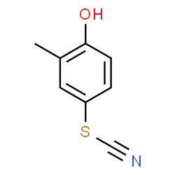ChemSpider 2D Image | 4-Hydroxy-3-methylphenyl thiocyanate | C8H7NOS