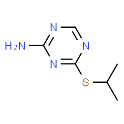 ChemSpider 2D Image | 4-(Isopropylsulfanyl)-1,3,5-triazin-2-amine | C6H10N4S