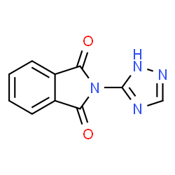 ChemSpider 2D Image | 2-(1H-1,2,4-Triazol-5-yl)-1H-isoindole-1,3(2H)-dione | C10H6N4O2